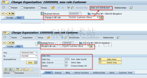 New Role Customer in SAP Business Partner