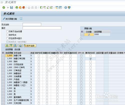 SAP系统如何在报表中添加变式、查询、删除变式